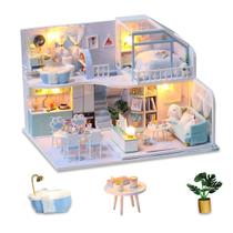 Kit de Casa de Bonecas em Miniatura GudoQi Simple Life House - Escala 1:24