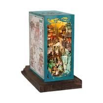 Kit De Casa De Bonecas Estilo Chinês Antigo Com Luz Táctil E Capa Protetora, Quebra-Cabeça 3D,