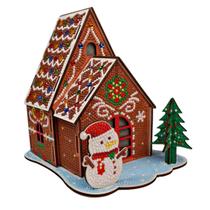 Kit de Casa de Pan de Jengibre Navideña en 3D con Pintura de Diamantes Kit de Casa de Pan de Jengibre Navideña en 3D con Pintura de Diamantes