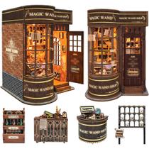 Kit de casa em miniatura Book Nook Magic Wand Shop para adultos