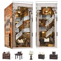 Kit de casa em miniatura CCCDF Book Nook Law Library Theme