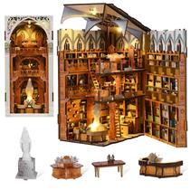Kit de casa em miniatura DIY Book Nook CCCDF Public Library