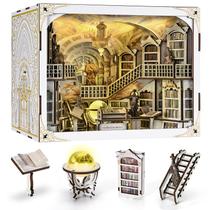 Kit de casa em miniatura DIY CCCDF Book Nook Library of Gods Max
