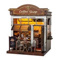 Kit de Casa em Miniatura DIY SPONGE PIPI Café Retrô Kit de Casa em Miniatura DIY SPONGE PIPI Café Retrô