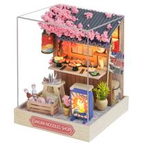 Kit de casa em miniatura OZJAY Sakura Noodle Shop em escala 1:24