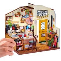 Kit de casa em miniatura ROBOTIME DIY Mini Dollhouse com móveis