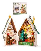 Kit de casa em miniatura Rolife Twinkling Christmas House