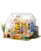 Kit de casa em miniatura RoWood Dreamy Garden House com luz LED