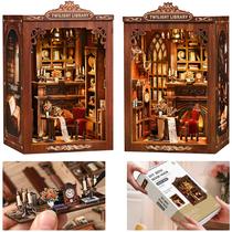 Kit de Casa Miniatura DIY ISSEVE Twilight Library Book Nook
