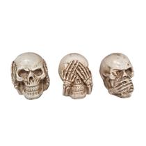 Kit de Caveiras Cega/Surda/Muda Branca Skull Kit-01