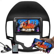 Kit de central Multimidia com espelhamento ios android + Moldura de 7 Polegadas compativel com I30 AR DIGITAL + Camera de ré