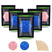 Kit de cera dura Sensível para depilação Wax Beads Auperwel de 0,5 kg Kit de cera dura Sensível para depilação Wax Beads Auperwel de 0,5 kg