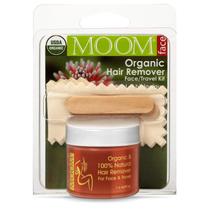 Kit de cera facial MOOM Organic Travel com óleo de aloe e melaleuca