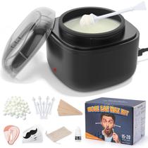 Kit de cera nasal AUZEAL para homens com 100 g de cera, 40 palitos e mais