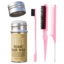 Kit de Cera para Cabelo mstdre com Cera Espumosa, Pentes e Escova Kit de Cera para Cabelo mstdre com Cera Espumosa, Pentes e Escova