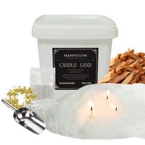 Kit de Cera Perolada para Vela MANNYCOM 4 lb Aroma Sândalo Nevado Kit de Cera Perolada para Vela MANNYCOM 4 lb Aroma Sândalo Nevado