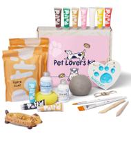 Kit de Cerâmica Pott'd com Argila de Secagem ao Ar, Tintas, Pincéis e Ferramentas Kit de Cerâmica Pott'd com Argila de Secagem ao Ar, Tintas, Pincéis e Ferramentas
