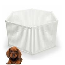 Kit de cercado multiuso em pvc 6 módulos 60 cm