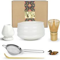 Kit de cerimônia Matcha Conjunto de chá tradicional Artcome (branco)