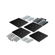 Kit de Chapa Fixação Preto de Teto E Paredes Do Perfil Link Rometal