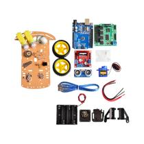 Kit De Chassi De Carro Robô Inteligente 2WD 4WD Com Encoder De Velocidade E Caixa De Bateria Para