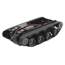 Kit de chassi Smart Robot Tank Car Rubber Track Crawler para