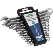 Kit de Chave Combinada Com 12 Peças de 6 a 22mm Brasfort F002 Kit de Chave Combinada Com 12 Peças de 6 a 22mm Brasfort F002