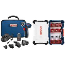 Kit de chave de fenda elétrica sem fio Bosch 12V com conjunto de 24 peças