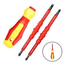 Kit De Chave De Fenda Isolada Para Eletricistas 3 Em 1 Com Lâminas Magnéticas Intercambiáveis PH1