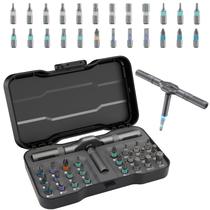 Kit de Chave de Fenda Laukowind 24 em 1 com Catraca Magnética Kit de Chave de Fenda Laukowind 24 em 1 com Catraca Magnética