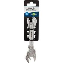Kit de Chave Fixa Com 6 Peças de 6 a 17mm Brasfort Kit de Chave Fixa Com 6 Peças de 6 a 17mm Brasfort