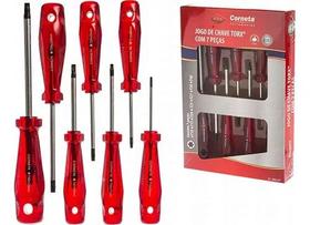 Kit De Chave Torx 7 Peças Com Cabo Profissional Corneta Kit De Chave Torx 7 Peças Com Cabo Profissional Corneta