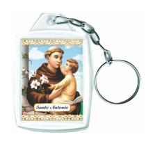 Kit De Chaveiros Acrílicos 3x4cm Católicos Santo Antônio Com 12 Unidades