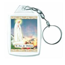 Kit De Chaveiros Acrílicos 3x4cm Nossa Senhora De Fátima Com 12 Unidades Kit De Chaveiros Acrílicos 3x4cm Nossa Senhora De Fátima Com 12 Unidades