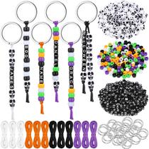 Kit de chaveiros DIY Bead Landical, 564 unidades com miçangas
