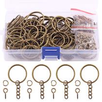 Kit de chaveiros Swpeet 360 unidades de bronze 30 mm Kit de chaveiros Swpeet 360 unidades de bronze 30 mm