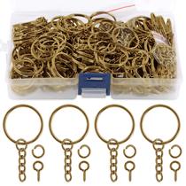 Kit de chaveiros Swpeet 450 unidades de bronze 25 mm