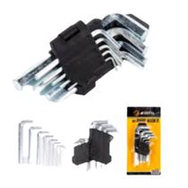 Kit de Chaves Allen com 09 Peças G/PP 1.5 Até 10MM - FERR-216 Kit de Chaves Allen com 09 Peças G/PP 1.5 Até 10MM - FERR-216