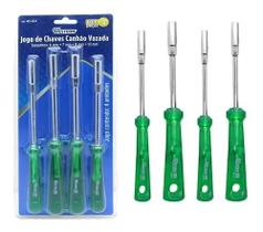 Kit De Chaves Canhão Vazado 4 Peças Aço Carbono 6 À 10mm Western Kit De Chaves Canhão Vazado 4 Peças Aço Carbono 6 À 10mm Western