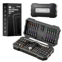 Kit de Chaves de Fenda Magnéticas com Catraca 66 em 1 Saker