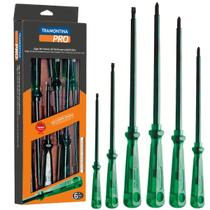 Kit de Chaves de Fenda Phillips Eletricista Isolada 1000V com 6 Peças - Tramontina Pro