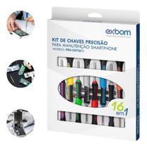 Kit De Chaves De Precisão De Manutenção Smartphones 16 Peças