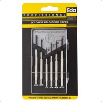 Kit de Chaves de Precisão (Relojoeiro) com 6 Pçs Eda