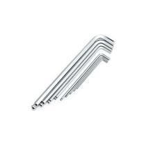 Kit de Chaves Hexagonal Abaulada 9 Peças com Braço Extra Longo1,5mm - 10mm - SATA-ST09124SJ
