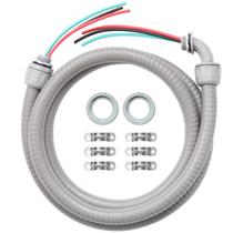Kit de chicote elétrico AC, conduíte flexível DWALE 1/2" e 1,8 m Kit de chicote elétrico AC, conduíte flexível DWALE 1/2" e 1,8 m