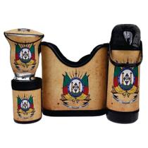 Kit de chimarrão completo BRASÃO RIO GRANDE DO SUL Kit de chimarrão completo BRASÃO RIO GRANDE DO SUL