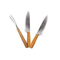 Kit de Churrasco Paixão Nacional com Garfo Gourmet Mix em Inox Churrasqueiro