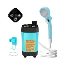 Kit De Chuveiro Para Camping Ao Ar Livre Com Display Digital E Bomba De Chuveiro Ajustável De