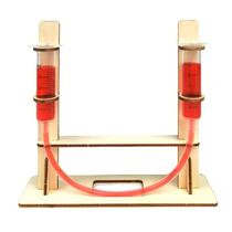 Kit de ciência hidráulica DIY Wooden Fluid Experiment Kids 6+