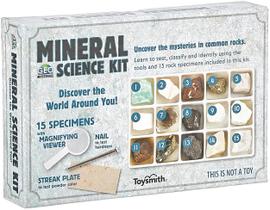 Kit de ciência mineral Toysmith Geology Rock Specimen 8 anos ou mais